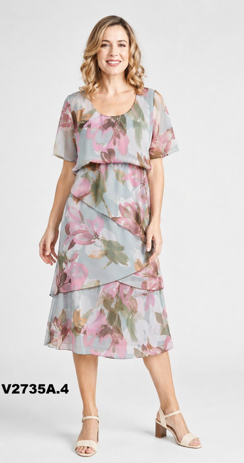 Vivid Layered Dress