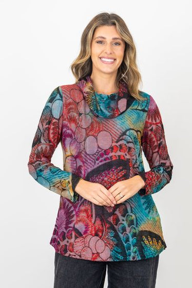 Renoma Stretch Cowl Necked Top