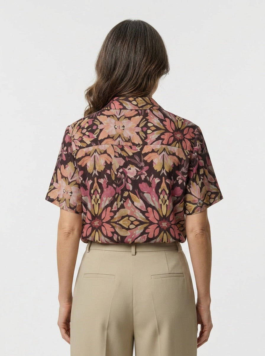 Soft Short Sleeve Blouse