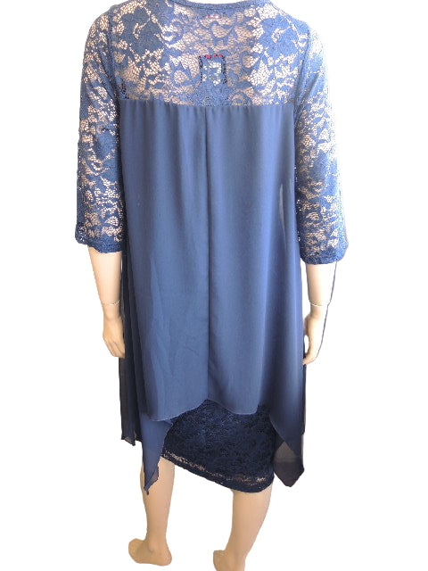 Four Girlz Navy Lace Dress