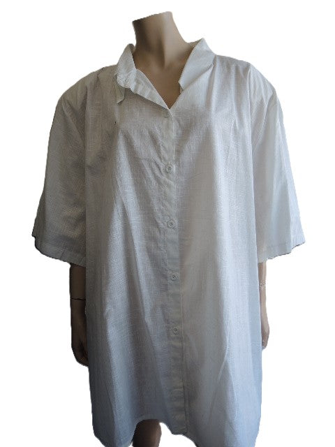 Plusss White Cotton Shirt