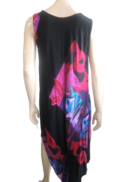 Crinkle Rayon Sleeveless Dress