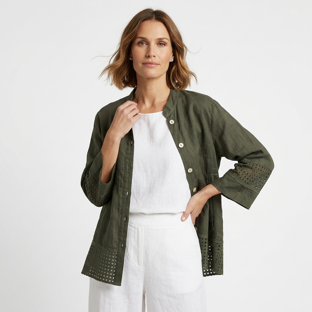 E'Talia Toscano Jacket (White or Khaki)