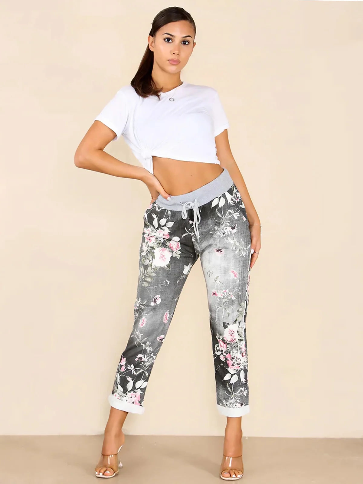 Italian Made Stretch Cotton Jogger
