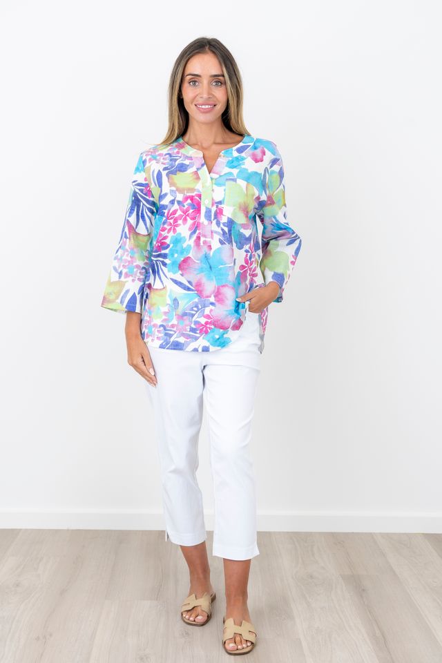 Renoma Floral Cotton Top
