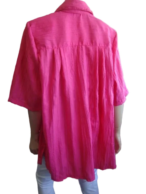 Party Girl Crushed Poly/Spandex Blouse