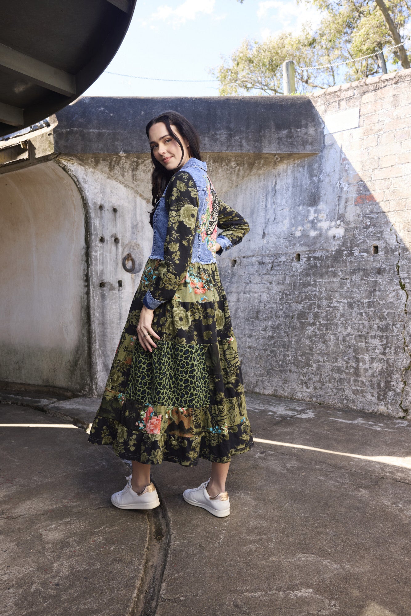Orientique Keqioa Denim Mix Dress