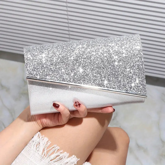 Silver Sparkly Evening Bag