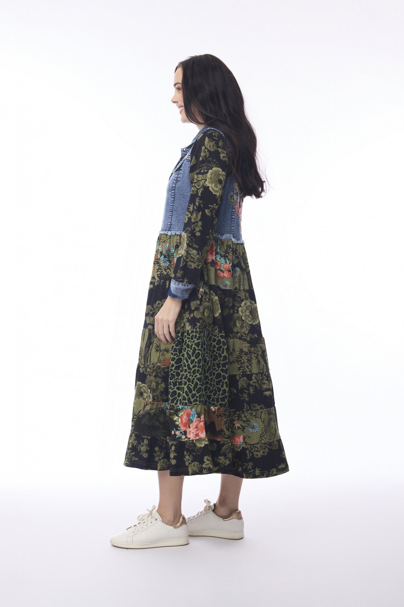 Orientique Keqioa Denim Mix Dress