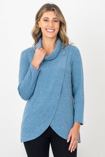 Renoma Plain Crossover top (Black,Teal or Crimson)