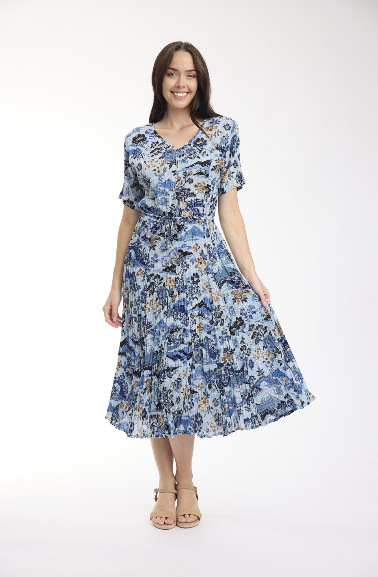 Orientique Godet Style Dress