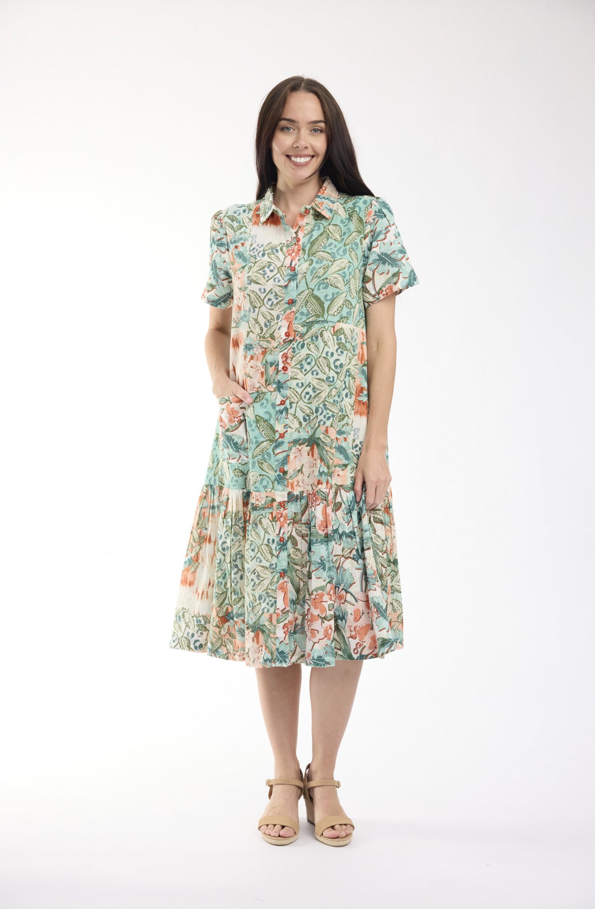 Orientique Long Patch Dress