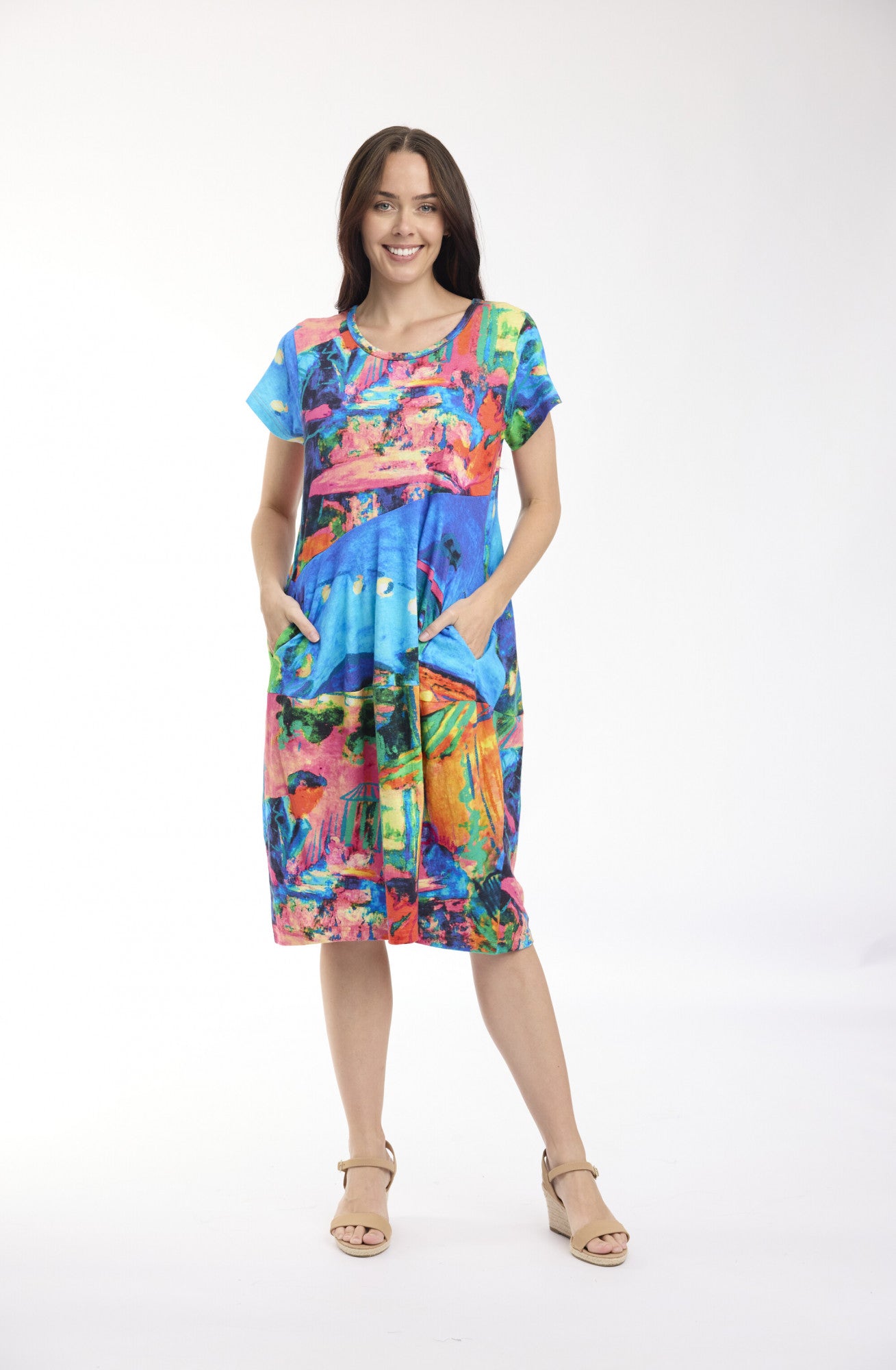 Orientique French Restaurant Organic Cotton Stretch Bubble Dress