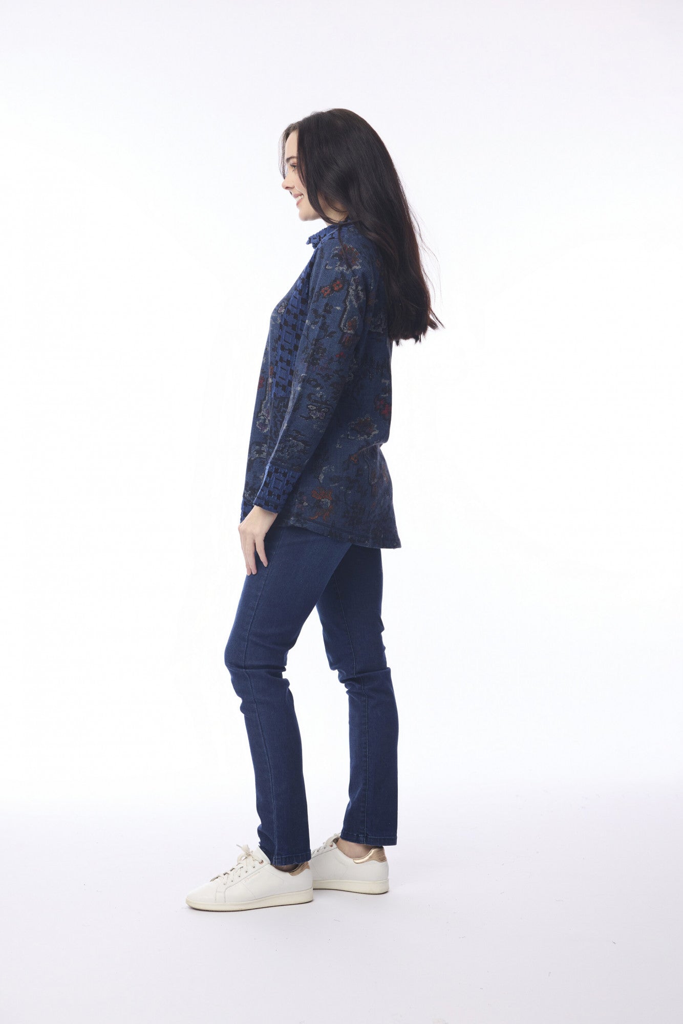 Orientique Patch Tunic Top