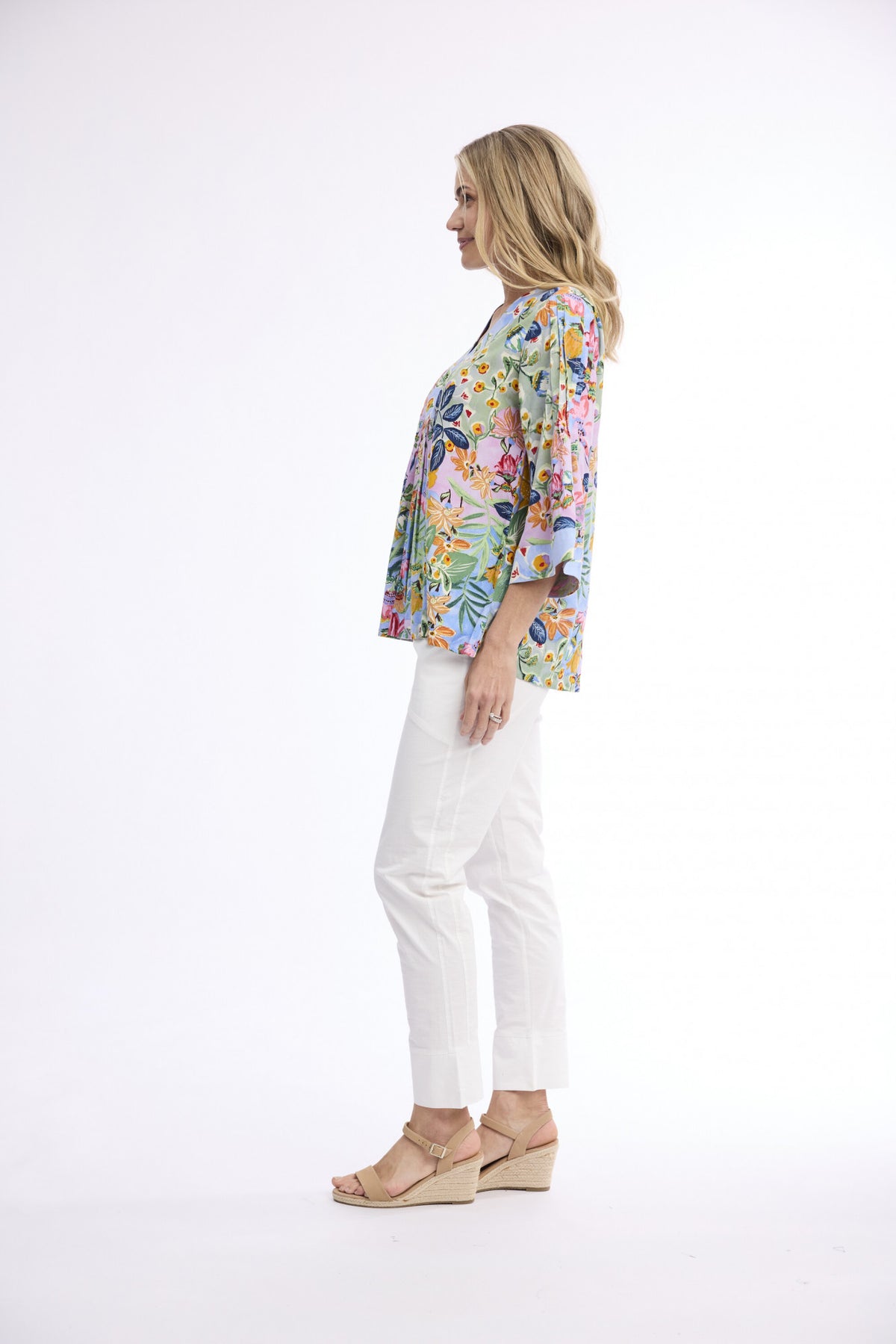Orientique Ser Mer V Neck Top