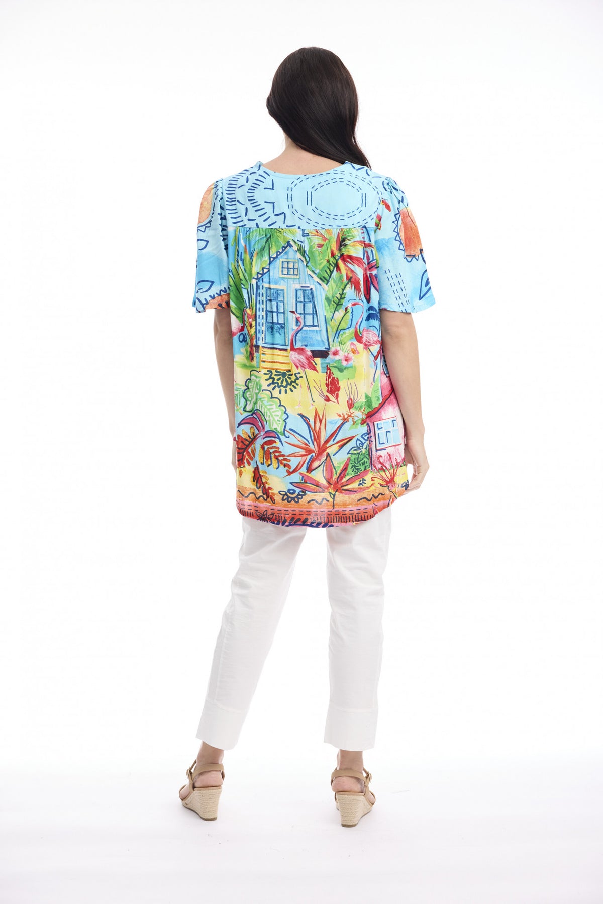 Orientique La Mala V Neck Top