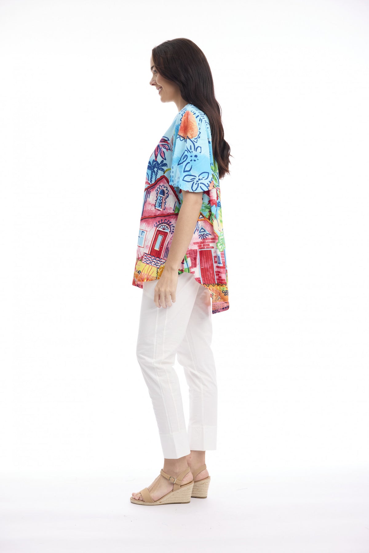 Orientique La Mala V Neck Top