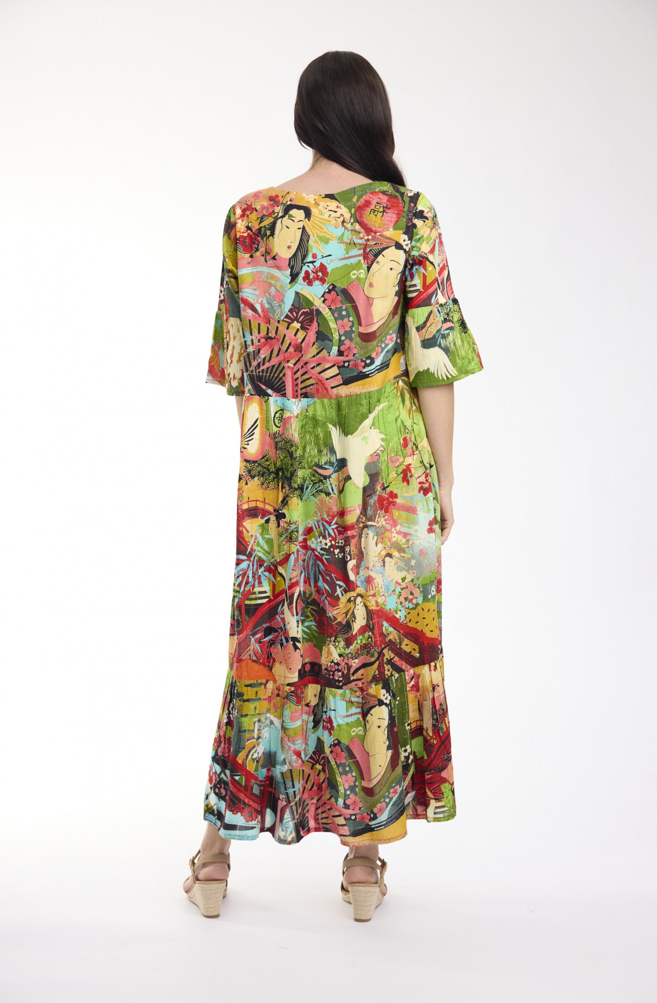 Orientique Jardin Exotique Maxi Dress