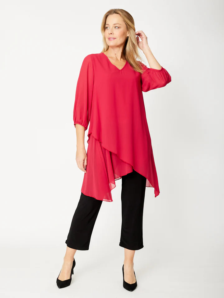 OPM Chiffon Overlay Tunic (4 Colours)