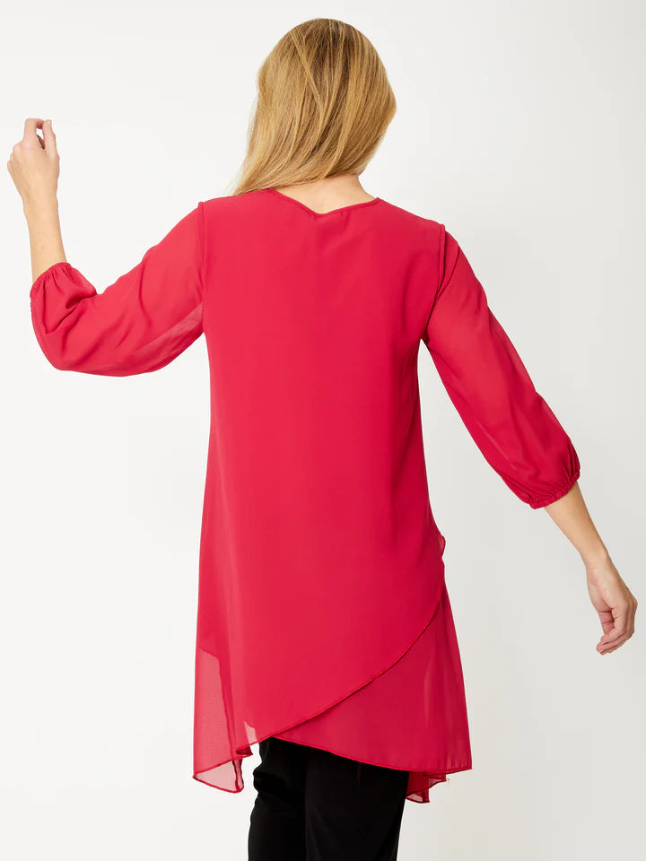 OPM Chiffon Overlay Tunic (4 Colours)