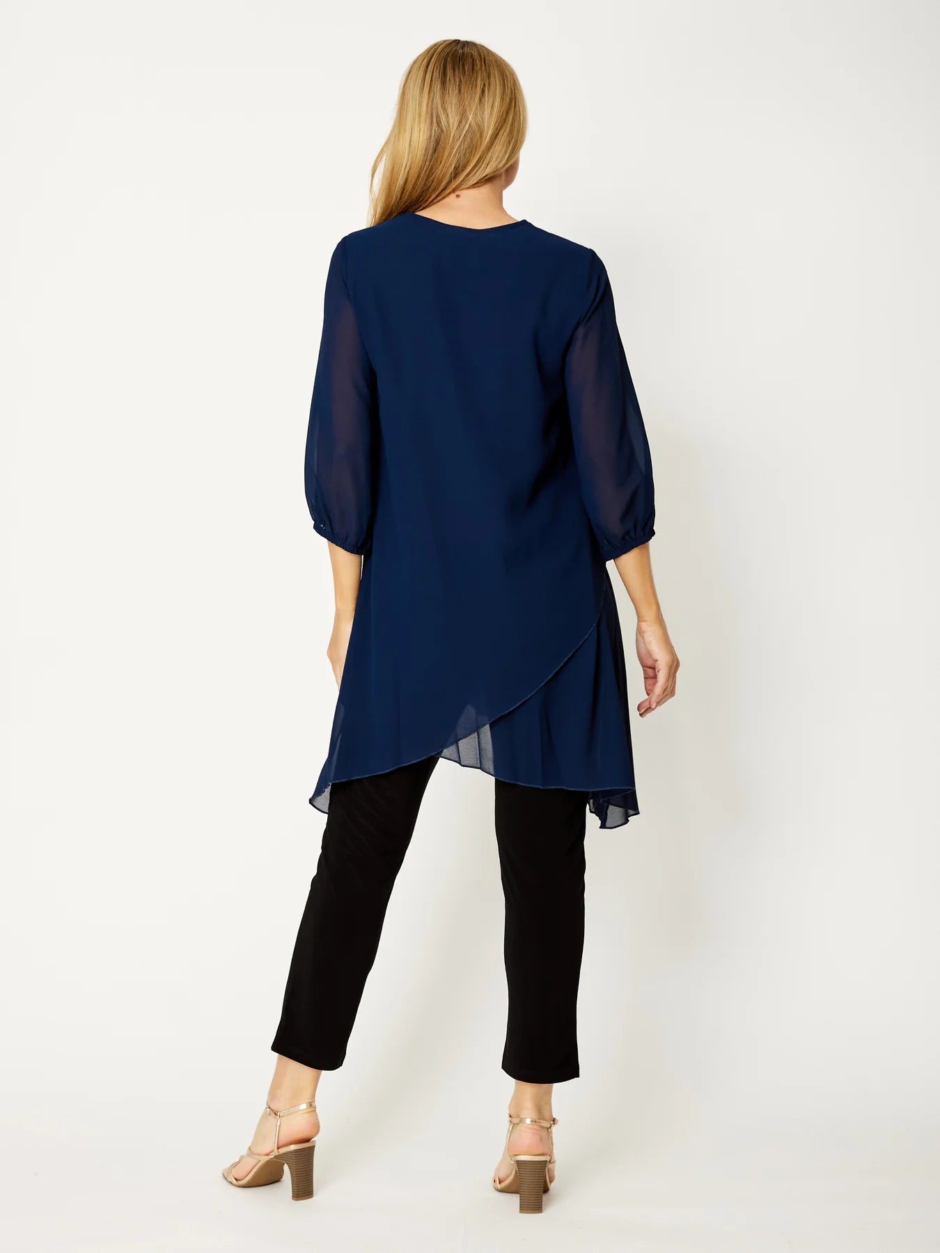 OPM Chiffon Overlay Tunic (4 Colours)