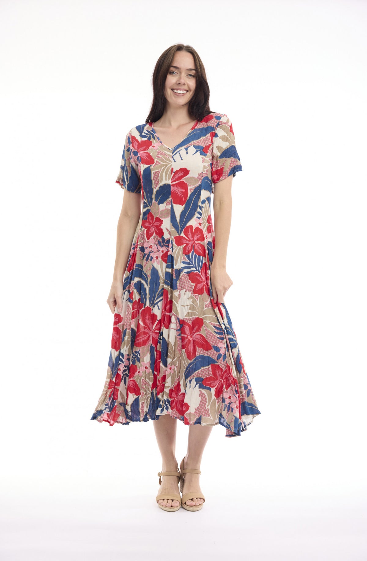 Orientique Godet Style Dress