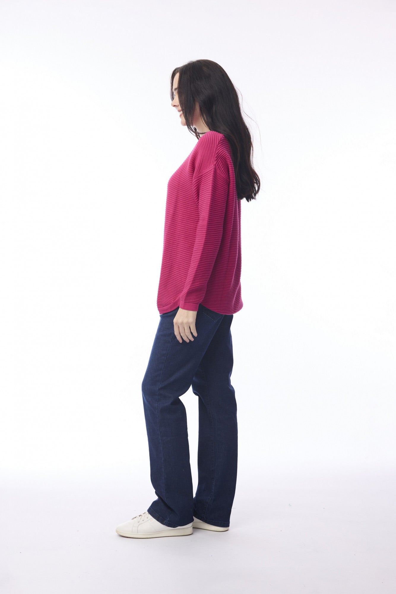 Orientique Organic Cotton Rib Knit Jumper (Many Colours)