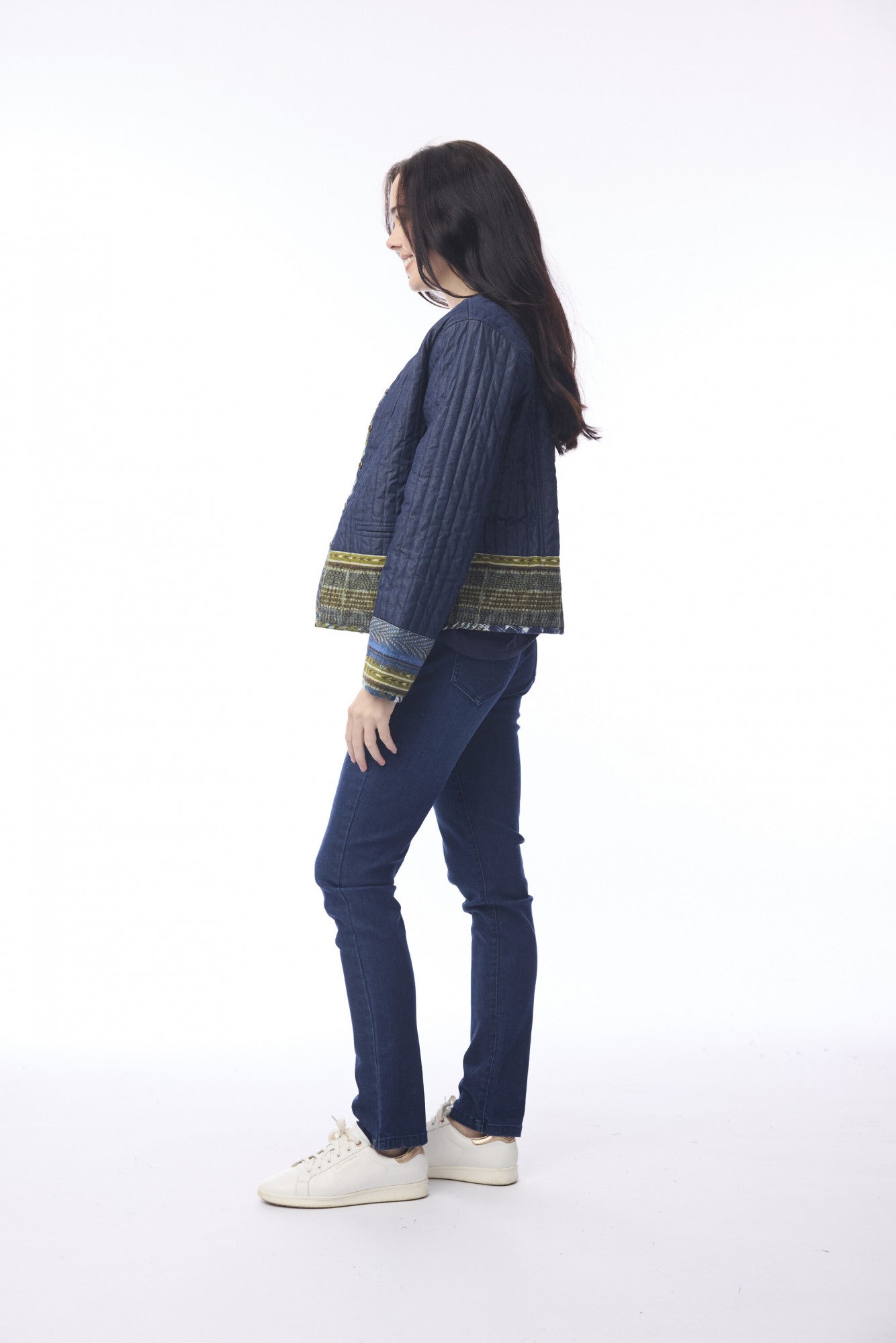 Orientique Reversible Organic Cotton Quilted Jacket