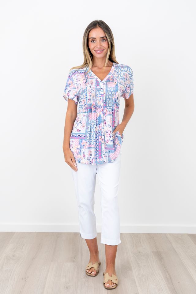 Renoma Pintuck Top