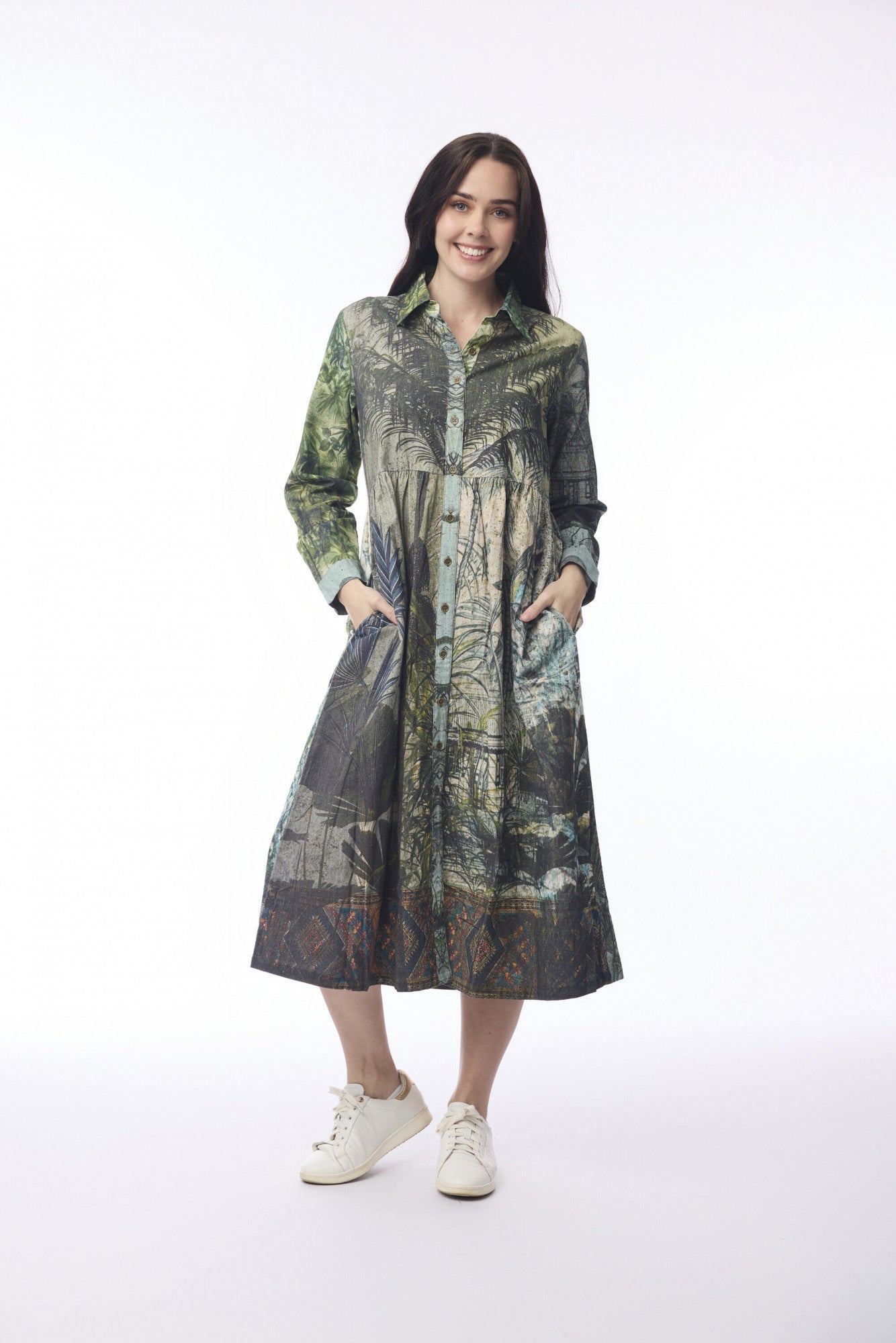 Orientique Tropical Jungle Organic Cotton Dress