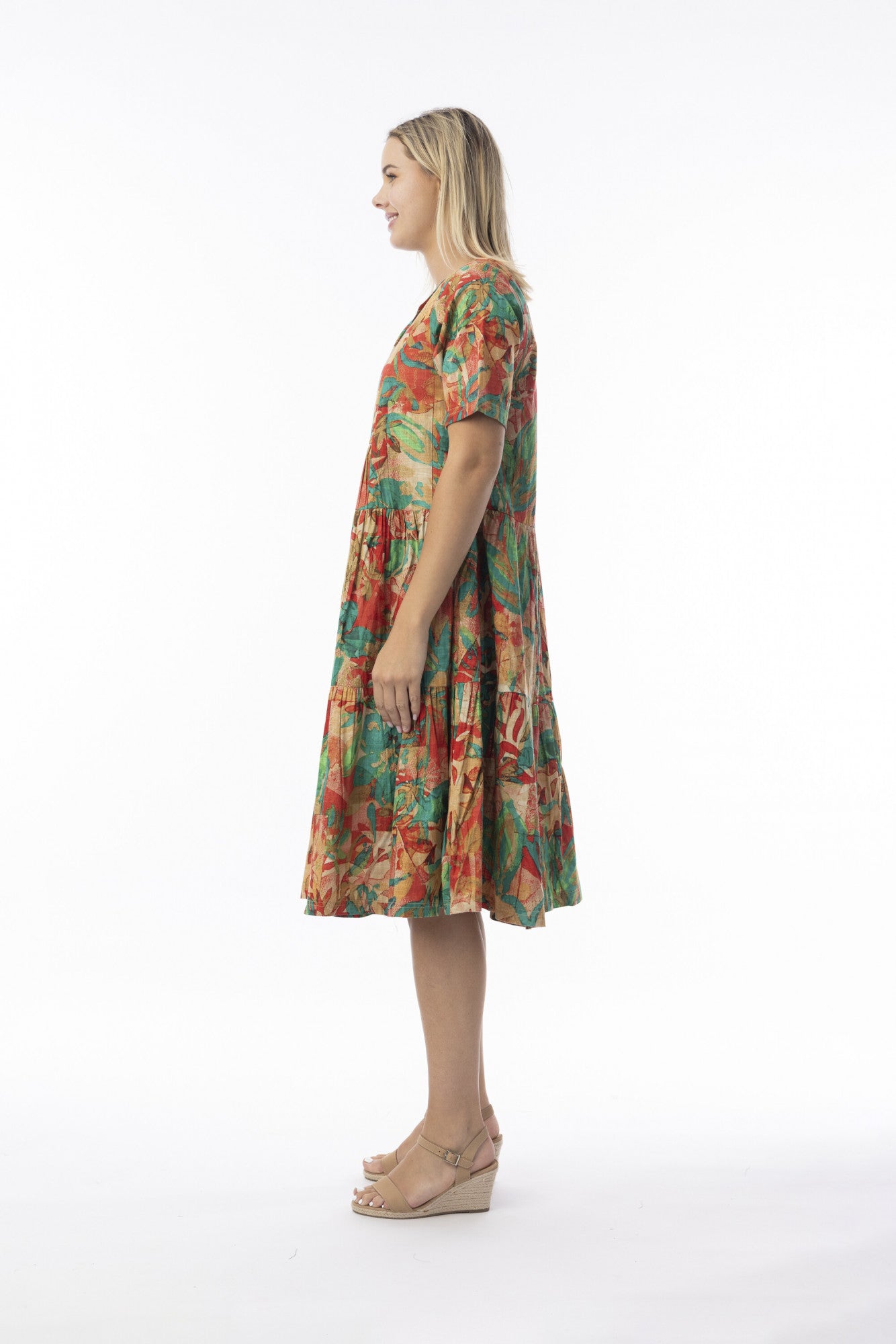 Orientique Organic Cotton Sao Paulo Layered Dress