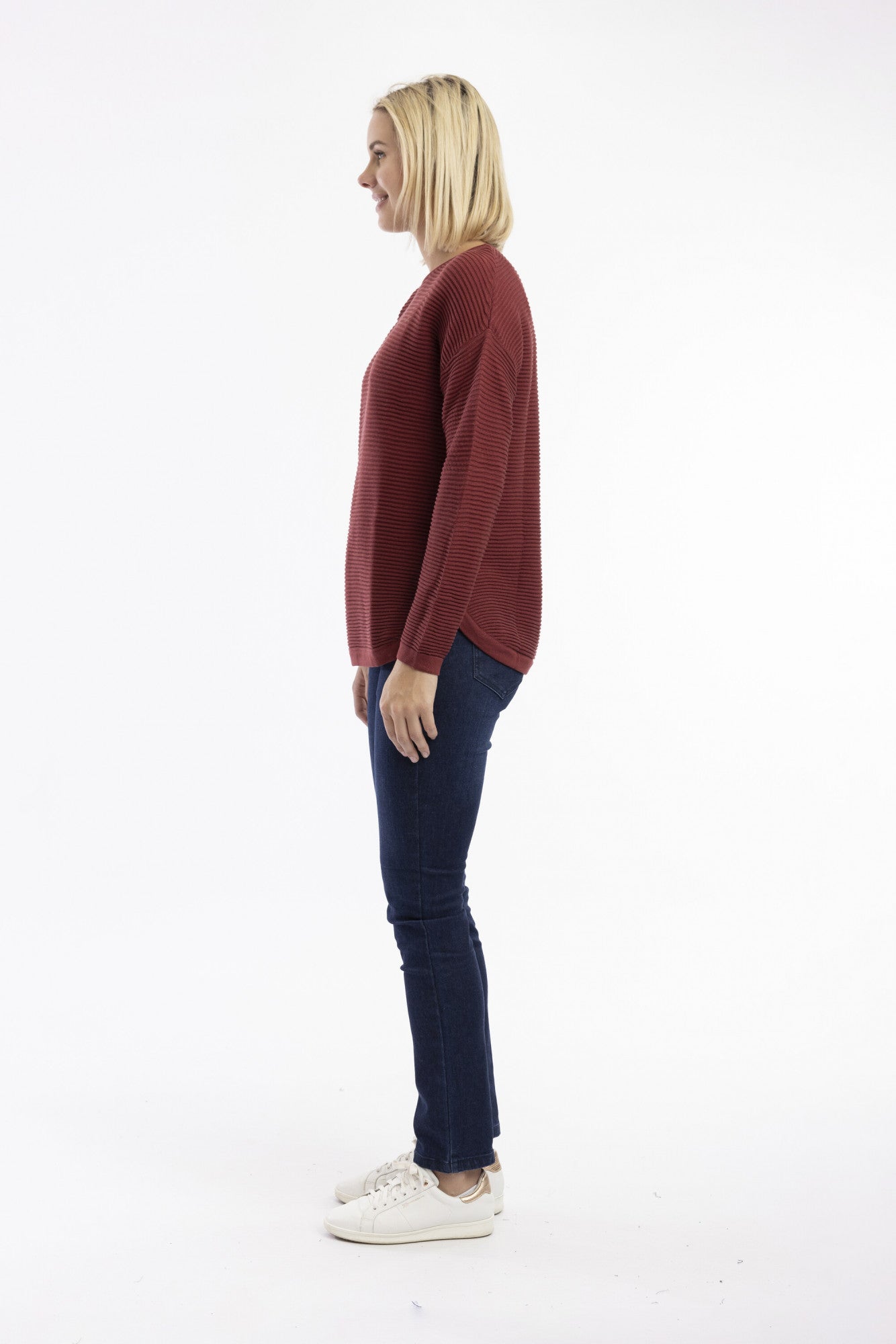 Orientique Organic Cotton Rib Knit Jumper (Many Colours)