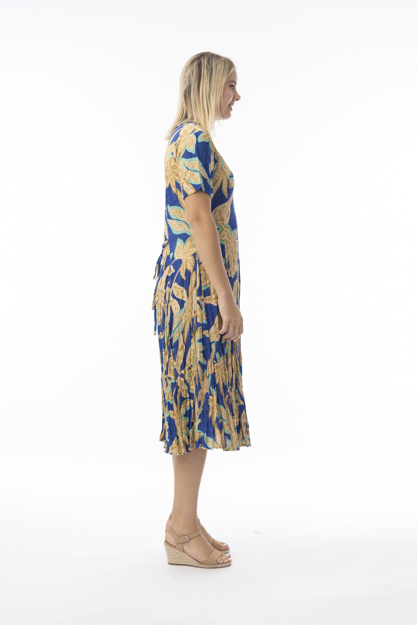 Orientique Flattering Godet Dress