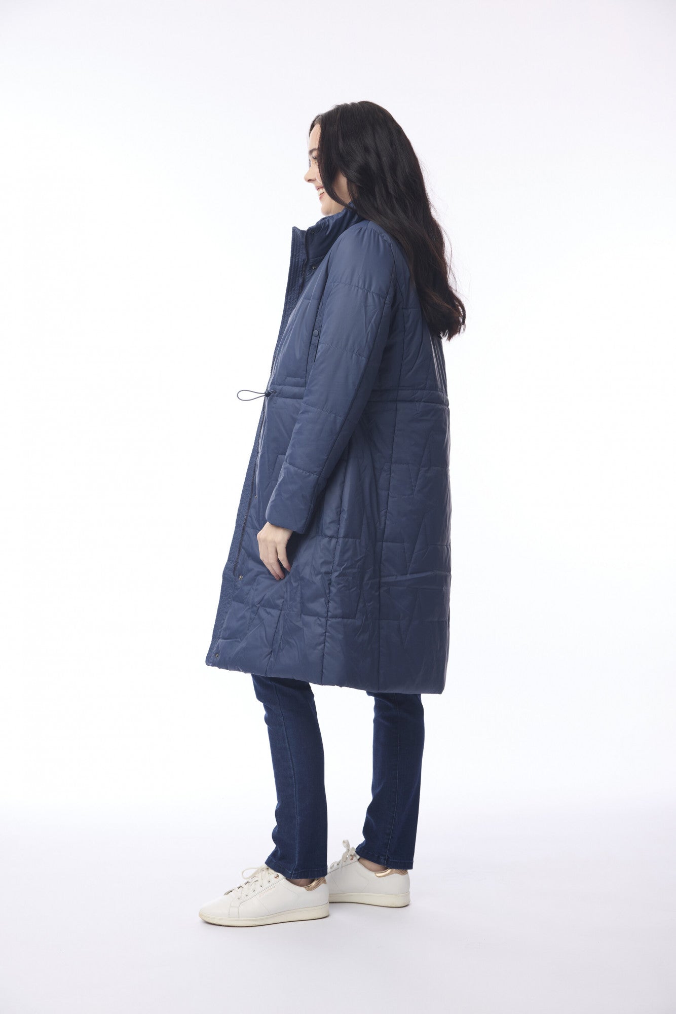 Orientique Navy Puffer Jacket