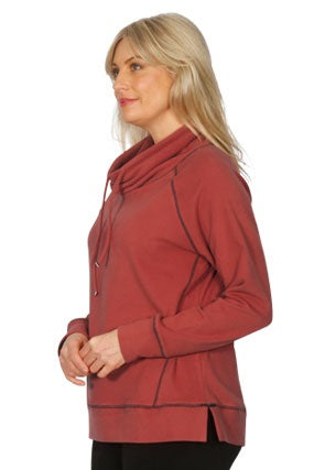 Emily Adams Cosy Contrast Stitch Top