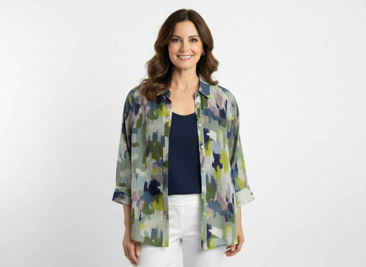 Jillian Laguna 3/4 Sleeve Shirt