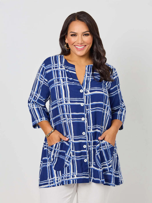 Swish Navy Trax Top