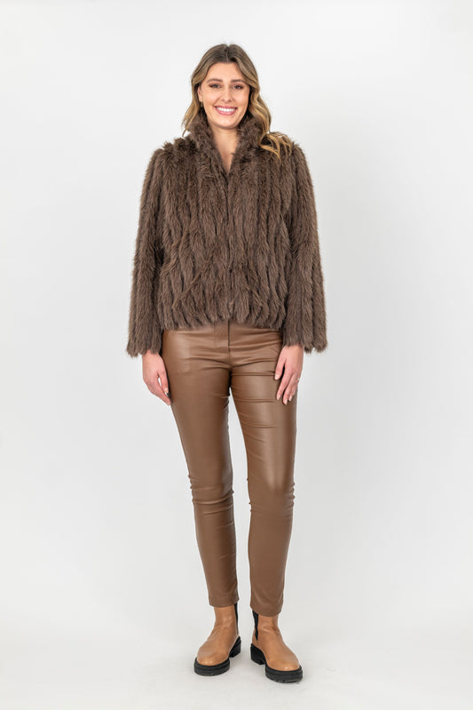 Maglia Faux Fur Jacket (Black or Mocha)
