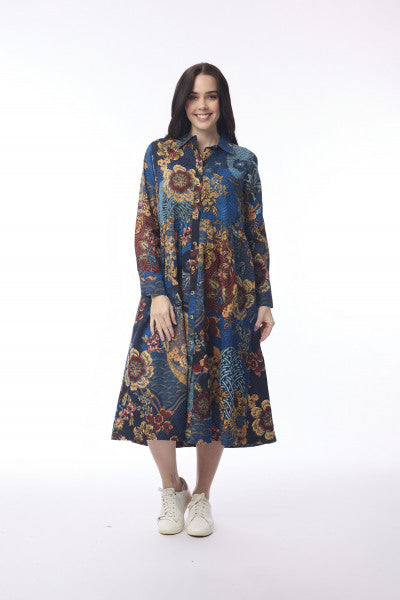 Orientique Maluku Midi Collar Dress