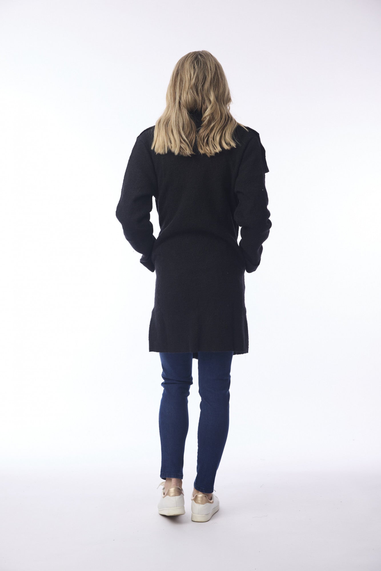 Orientique Wool Wrap Jacket  (Black or Olive)
