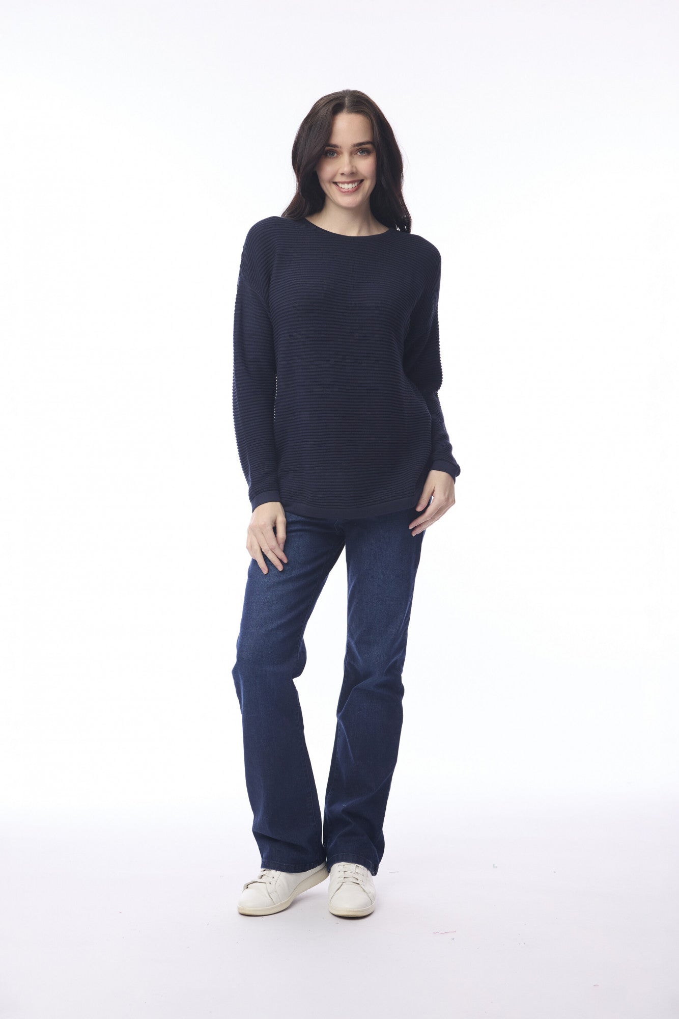 Orientique Organic Cotton Rib Knit Jumper (Many Colours)