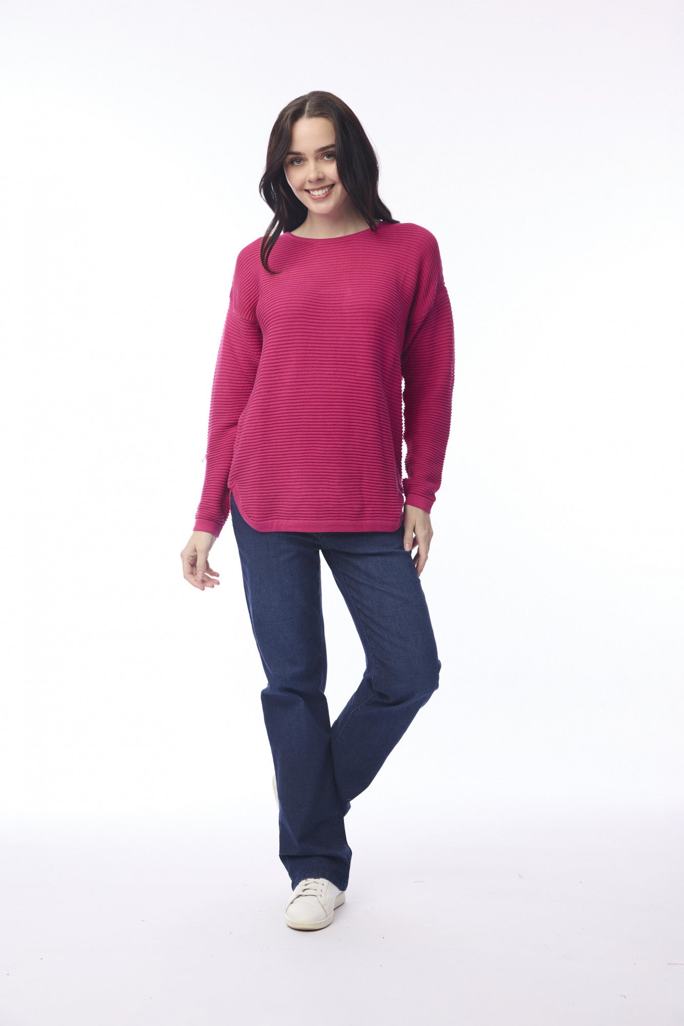 Orientique Organic Cotton Rib Knit Jumper (Many Colours)
