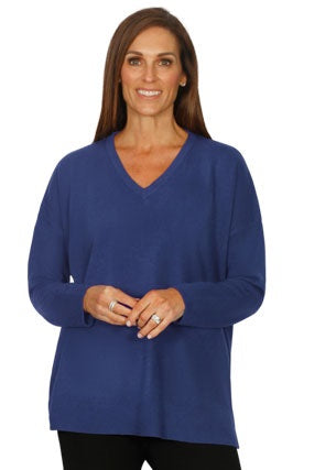Jillian Soft Knit Modern V Tunic (Many Colours)