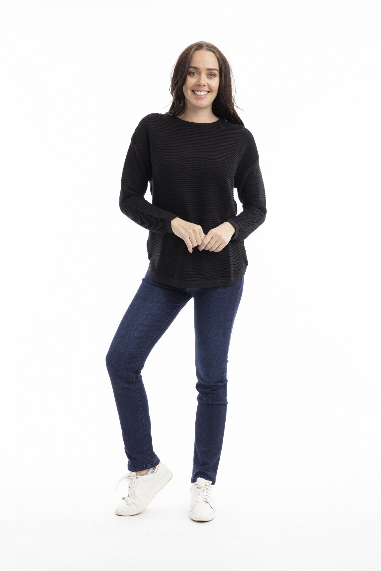 Orientique Organic Cotton Rib Knit Jumper (Many Colours)