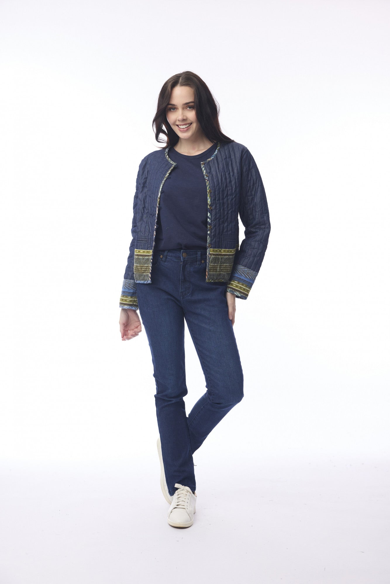 Orientique Reversible Organic Cotton Quilted Jacket