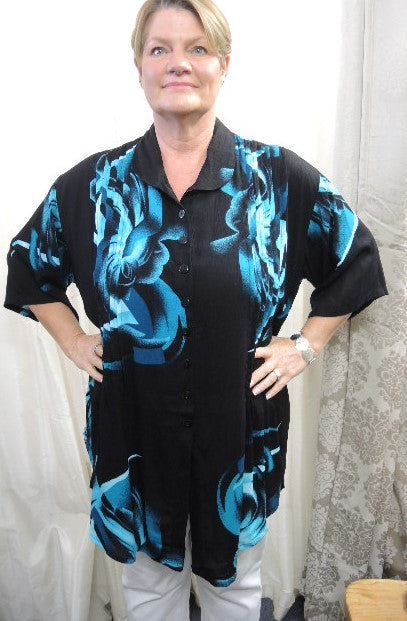 Plusss Crinkle Rayon Shirt