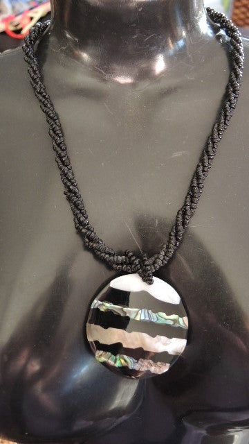 Acrylic and Shell Pendant