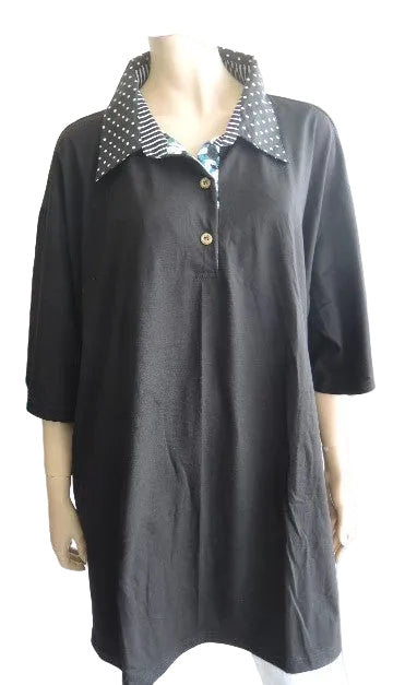 Plusss Stretch Polo Top