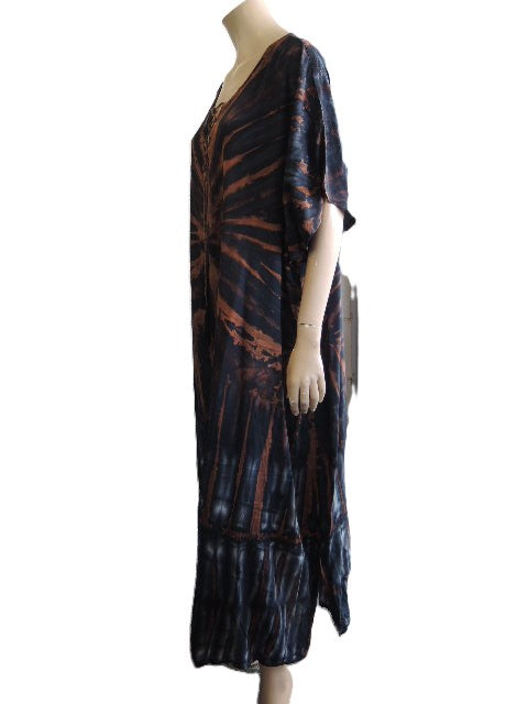 Long Tie Dyed Kaftan