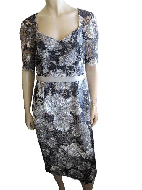 Jesse Harper Taupe Lace Dress